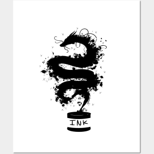 Ink dragon Posters and Art